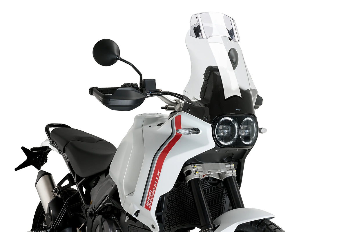 Puig Touring Windshield with Visor - Ducati DesertX 2022-Present
