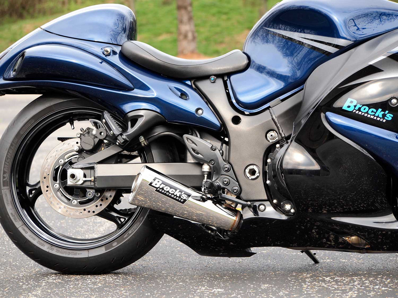 Brock's Performance Alien Head 2 Full System 14" Muffler Suzuki Hayabusa (99-26)
