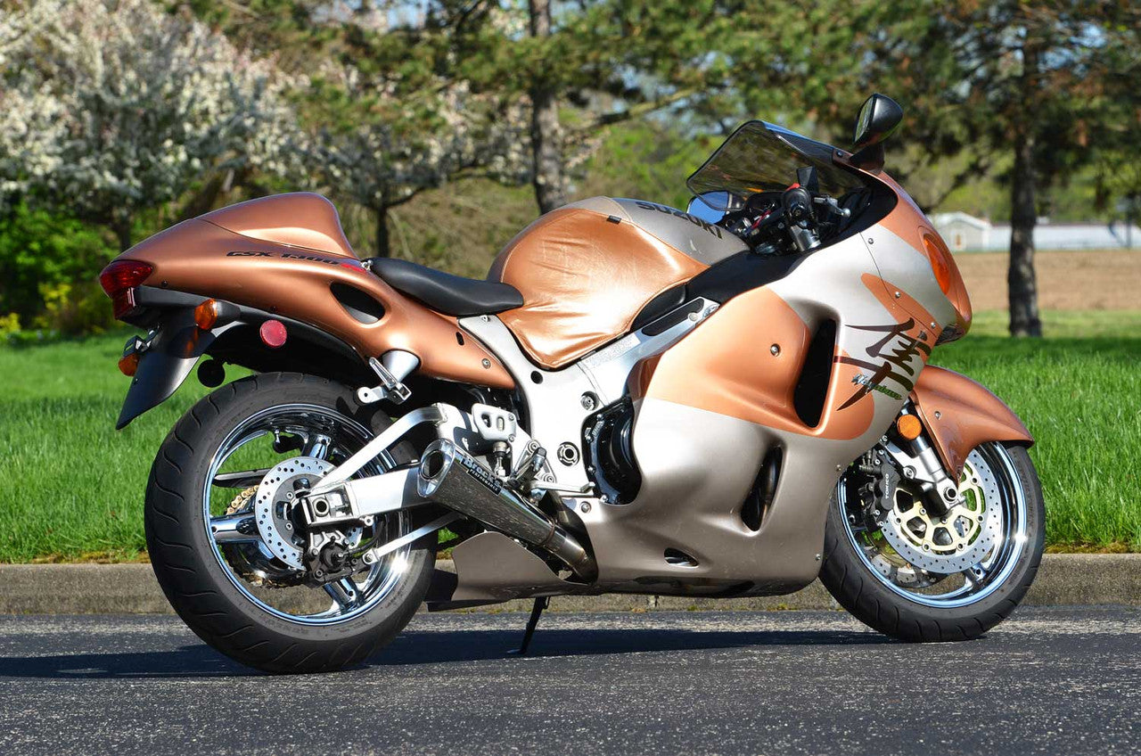 Brock's Performance Alien Head 2 Full System 14" Muffler Suzuki Hayabusa (99-26)