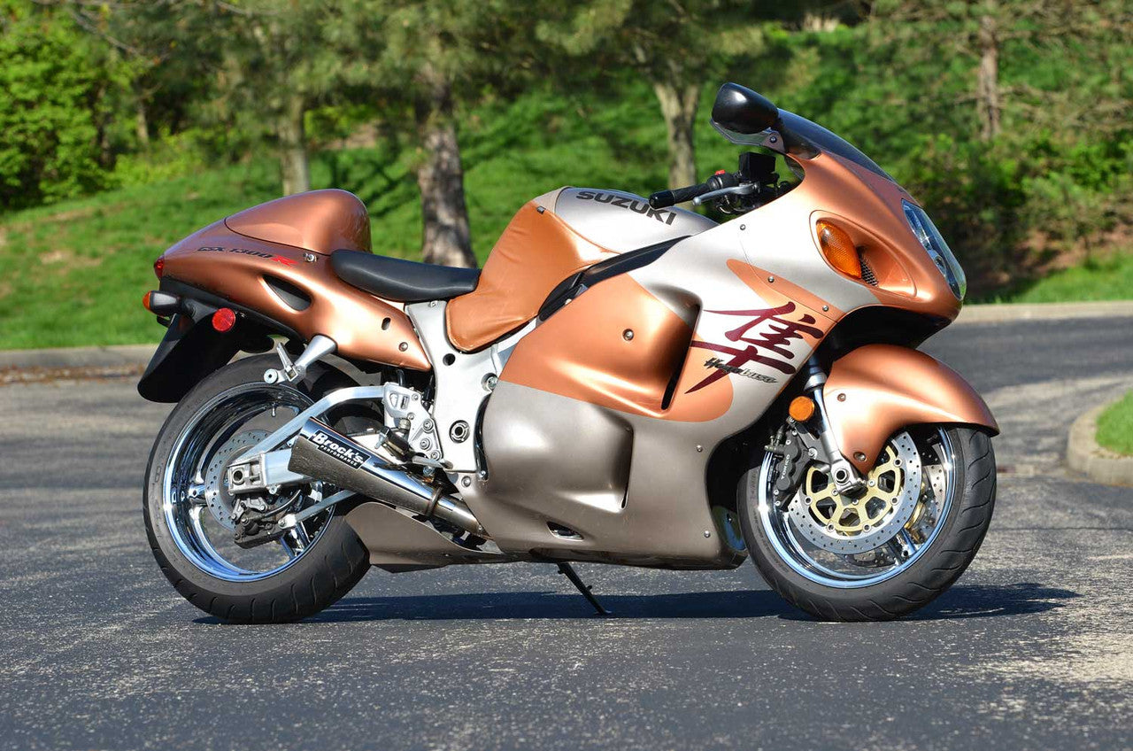 Brock's Performance Alien Head 2 Full System 14" Muffler Suzuki Hayabusa (99-26)