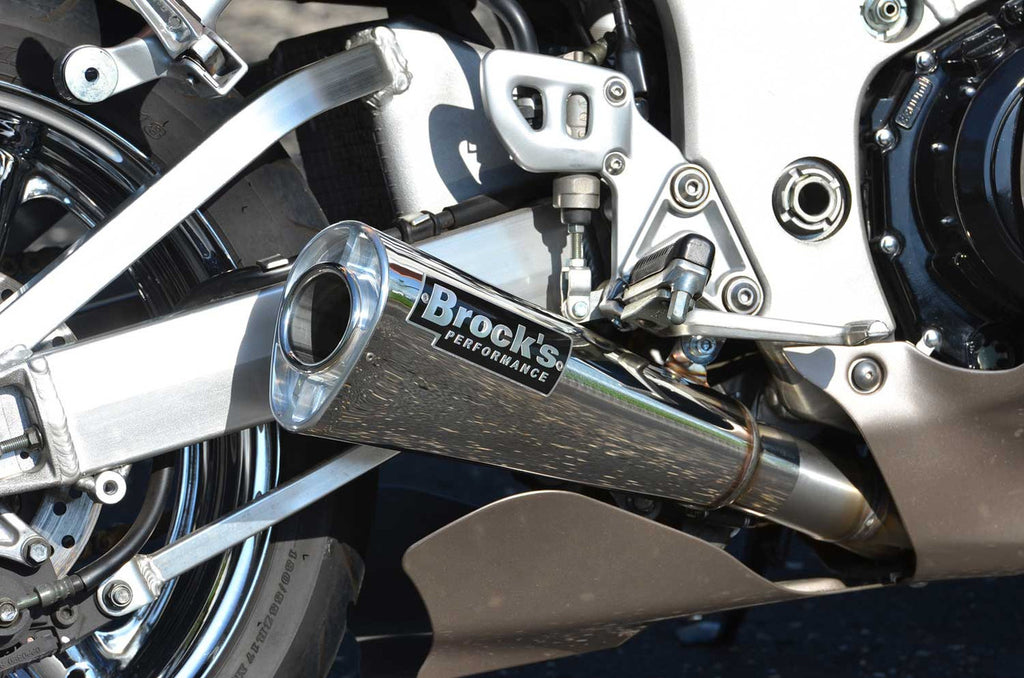 Brock's Performance Alien Head 2 Full System 14" Muffler Suzuki Hayabusa (99-26)