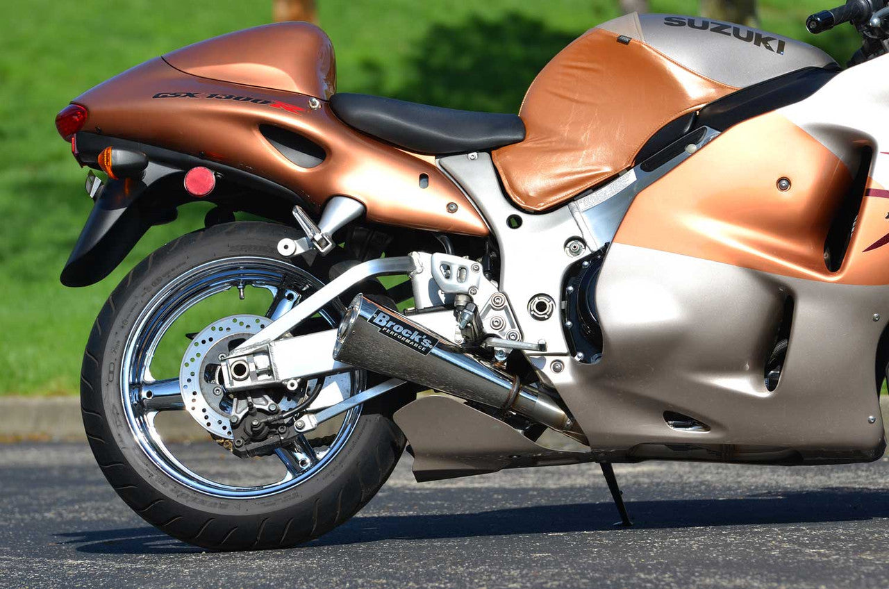 Brock's Performance Alien Head 2 Full System 14" Muffler Suzuki Hayabusa (99-26)