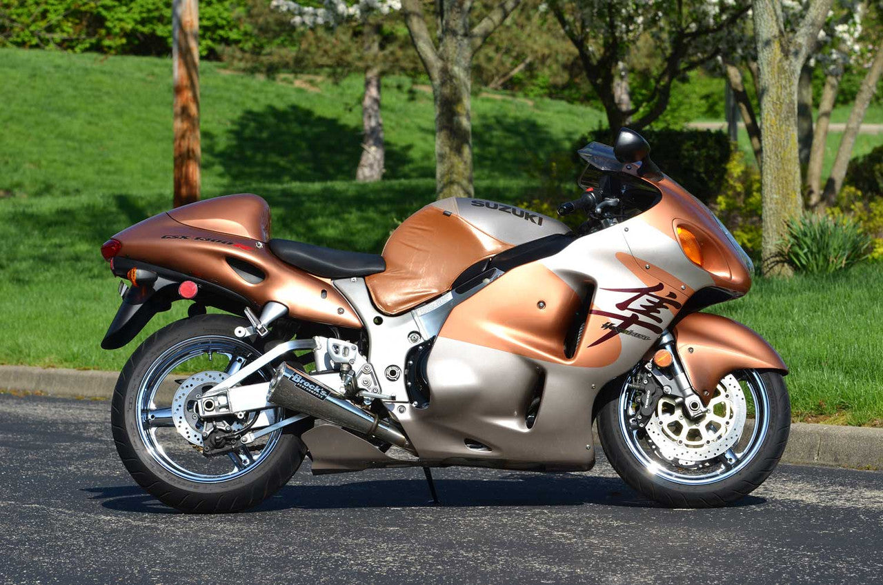 Brock's Performance Alien Head 2 Full System 14" Muffler Suzuki Hayabusa (99-26)