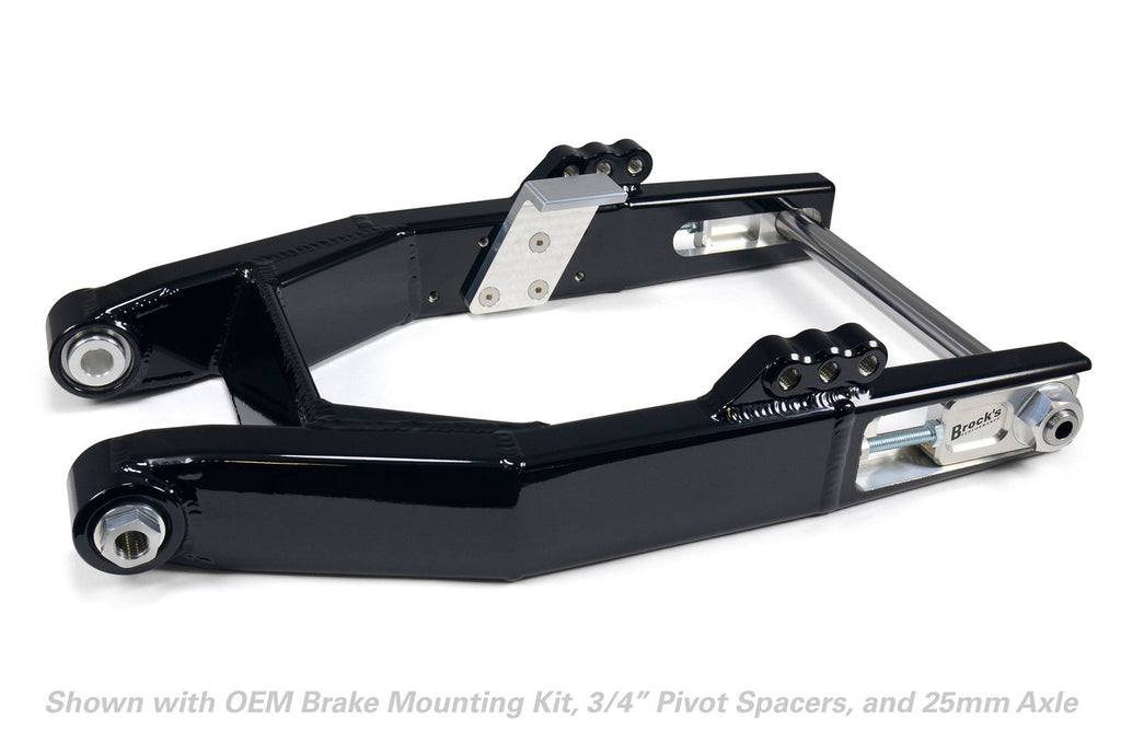 Brock's Performance Performance Dyna Swingarm (Black) for Harley-Davidson Dyna (00-17)