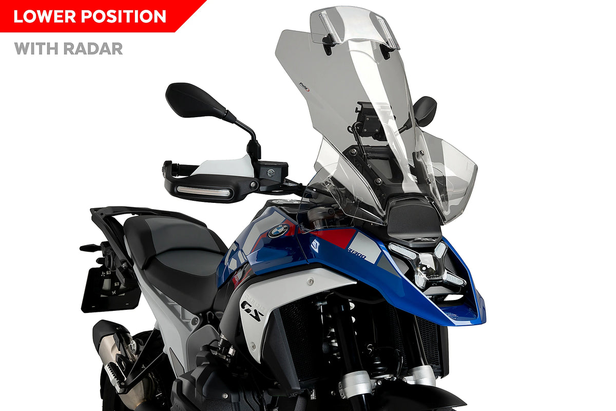 Puig Touring Plus Windshield with Visor - BMW R1300GS 2024-Present