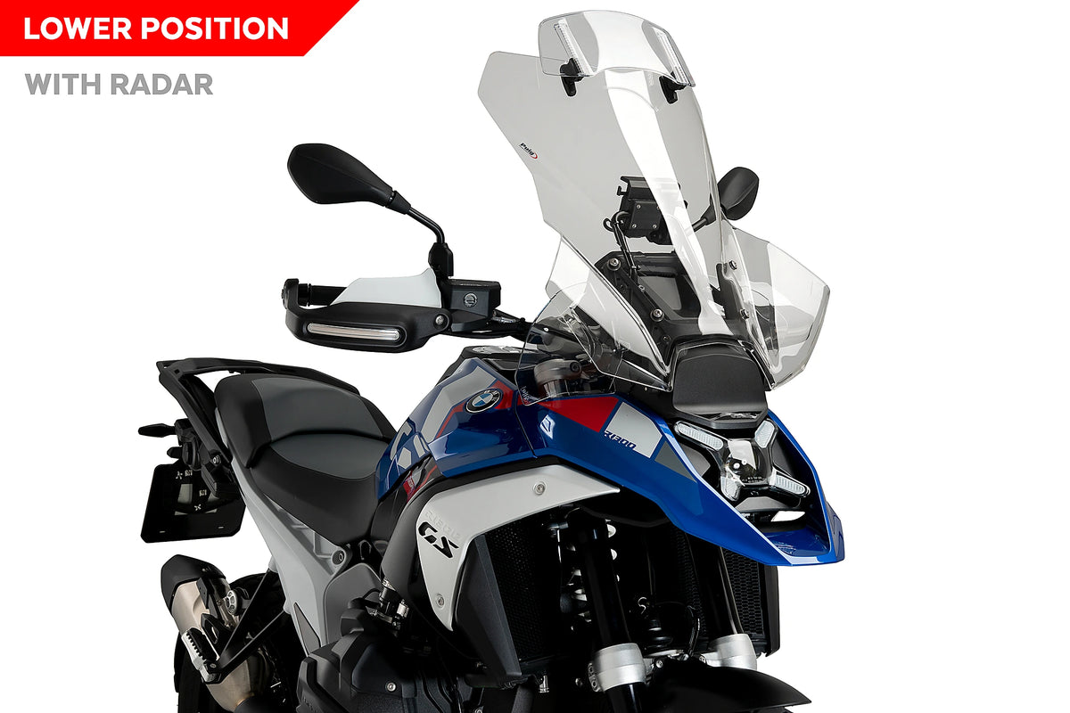 Puig Touring Plus Windshield with Visor - BMW R1300GS 2024-Present