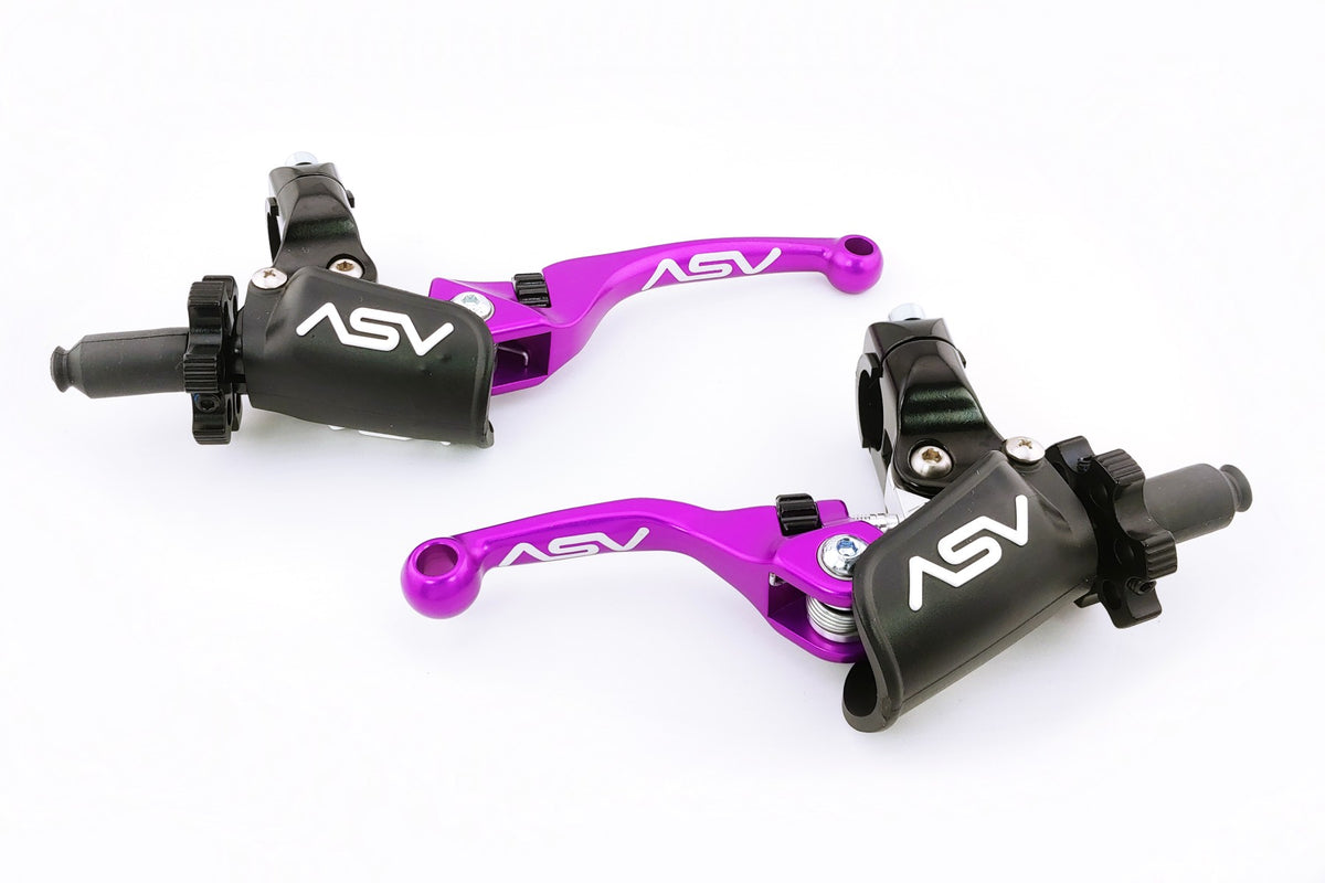 ASV F4 PRO Cable Clutch and Brake Lever Pair Pack w/ Perch # BCF40506PX