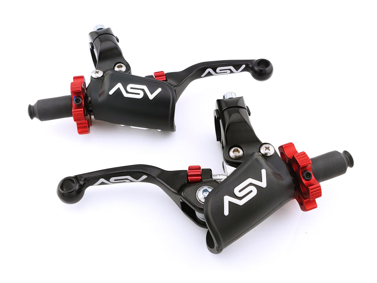 ASV F4 PRO Cable Clutch and Brake Lever Pair Pack w/ Perch # BCF40506PX