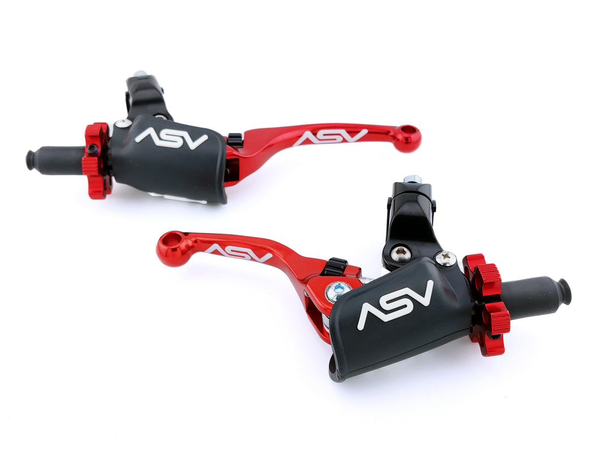 ASV F4 PRO Cable Clutch and Brake Lever Pair Pack w/ Perch (For Yamaha) # BCF40506YPX