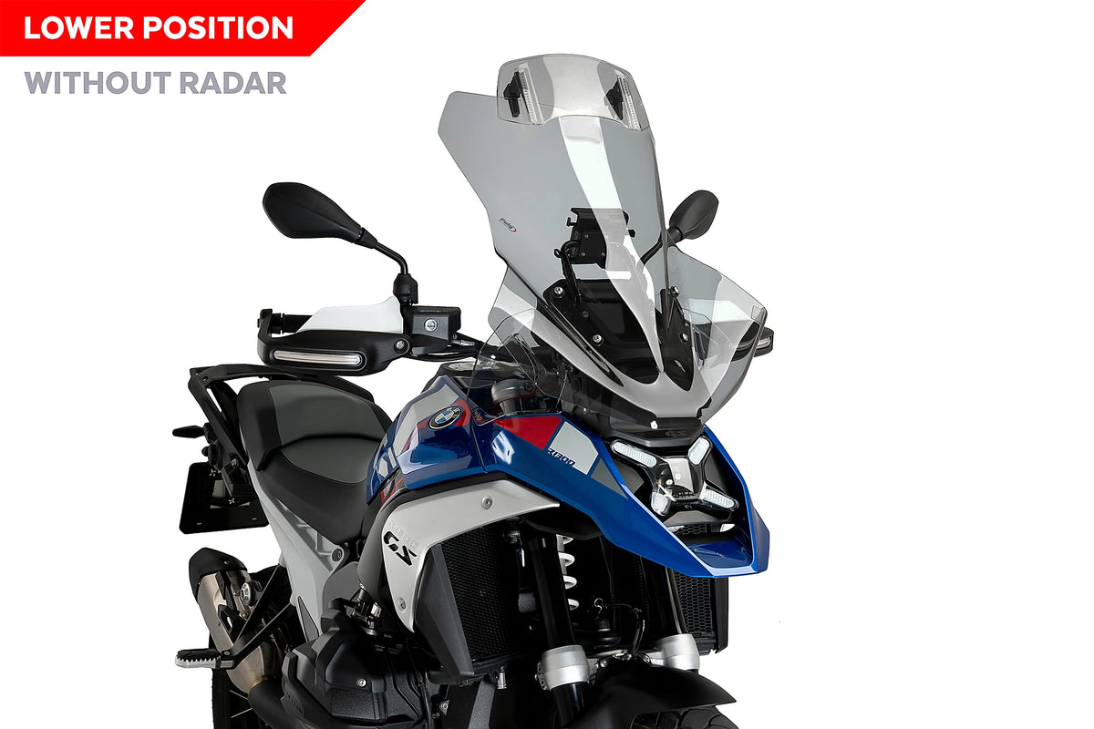 Puig Touring Plus Windshield with Visor - BMW R1300GS 2023-Present