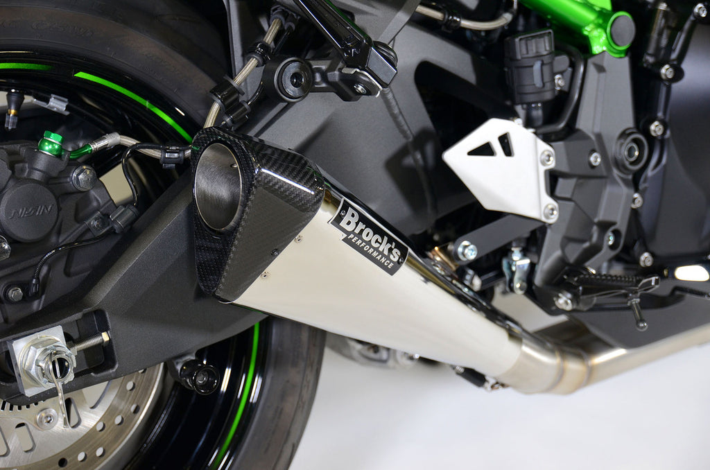 Brock's Performance Penta-Carbon Full System 15" Muffler (Polished) Z H2 (20-26)