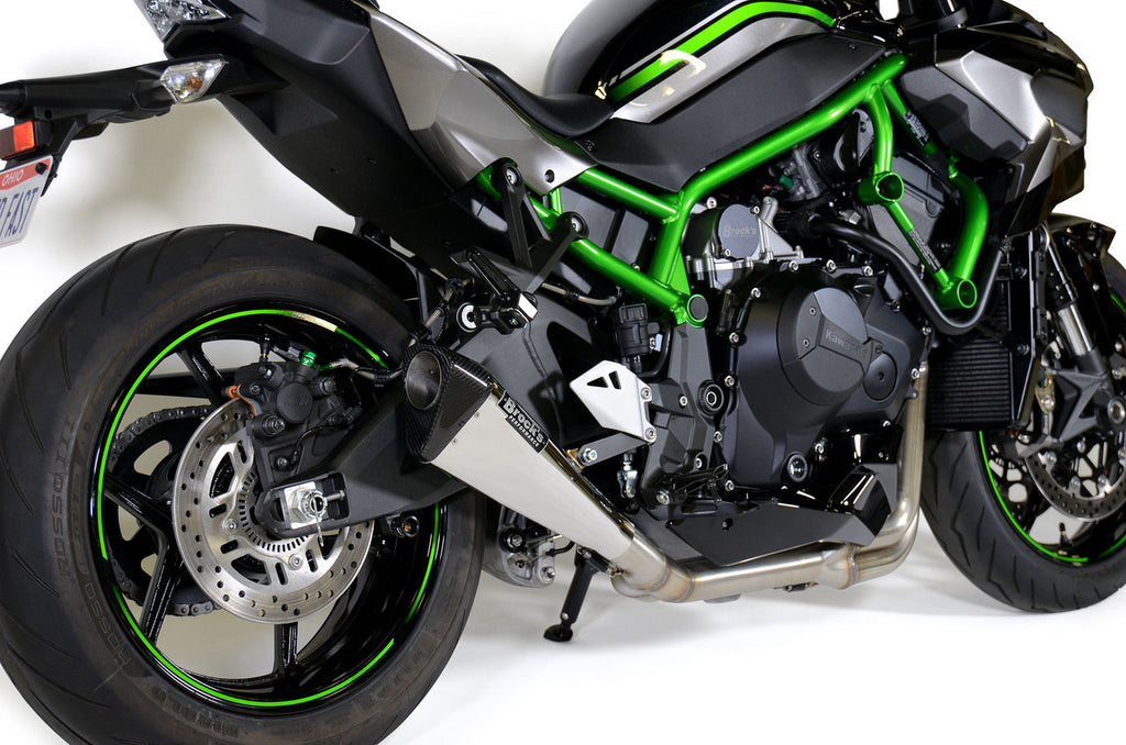 Brock's Performance Penta-Carbon Full System 15" Muffler (Polished) Z H2 (20-26)