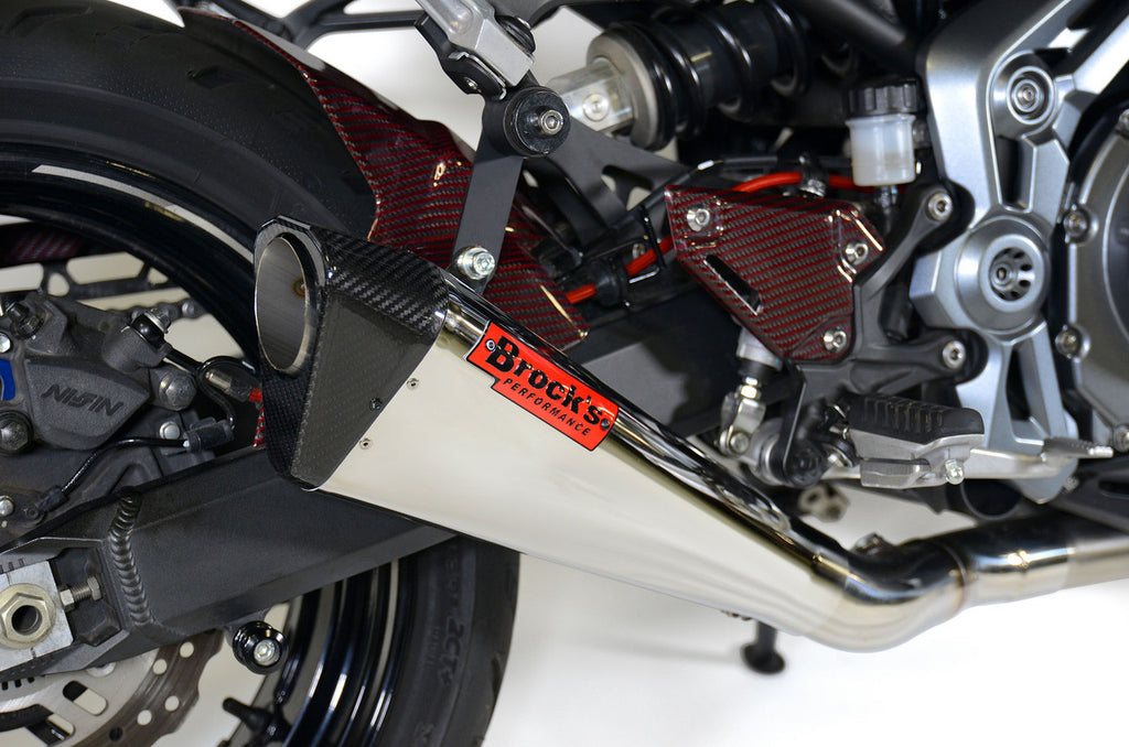 Brock's Performance Penta-Carbon Full System 15" Muffler (Polished) Z900 (17-24)