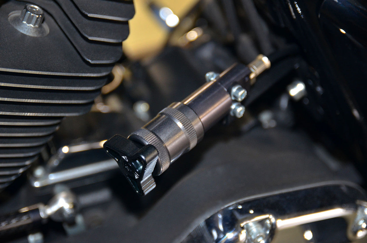 Brock's Performance 12.85in Bitubo WME22V3 Rear Shock Set Black w/ Remote Adjustable Preload H-D Touring (14-20)