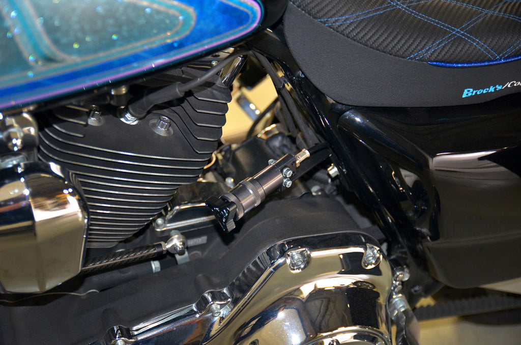 Brock's Performance 12.85in Bitubo WME22V3 Rear Shock Set Black w/ Remote Adjustable Preload H-D Touring (14-20)
