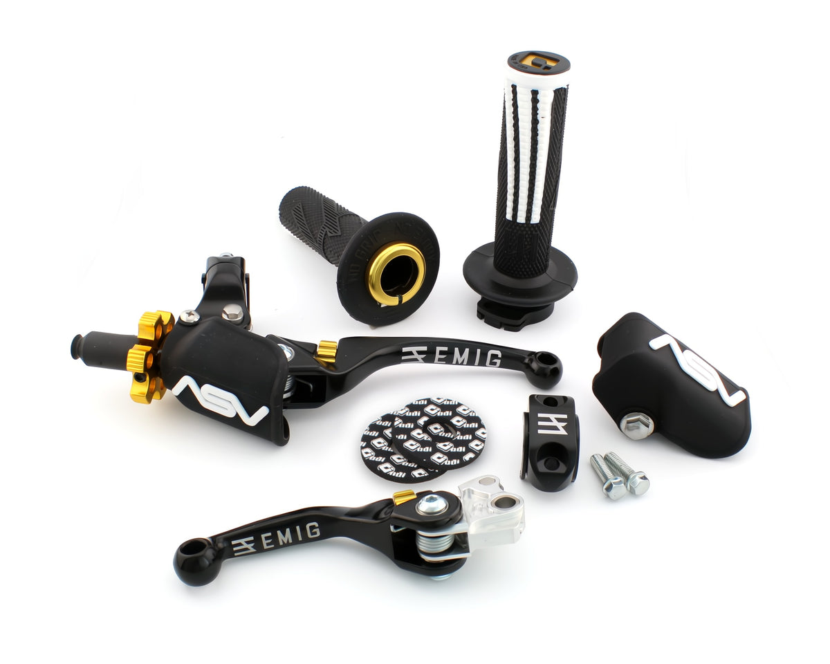 ASV EMIG F4 PRO PACK+ Clutch and Brake Lever Pair Pack for Honda 10-25 CRF250R, 09-20 CRF450R #EMF41506PX