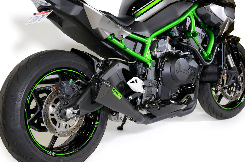 Brock's Performance Penta-Carbon Full System 15" Muffler (Black) Z H2 (20-26)