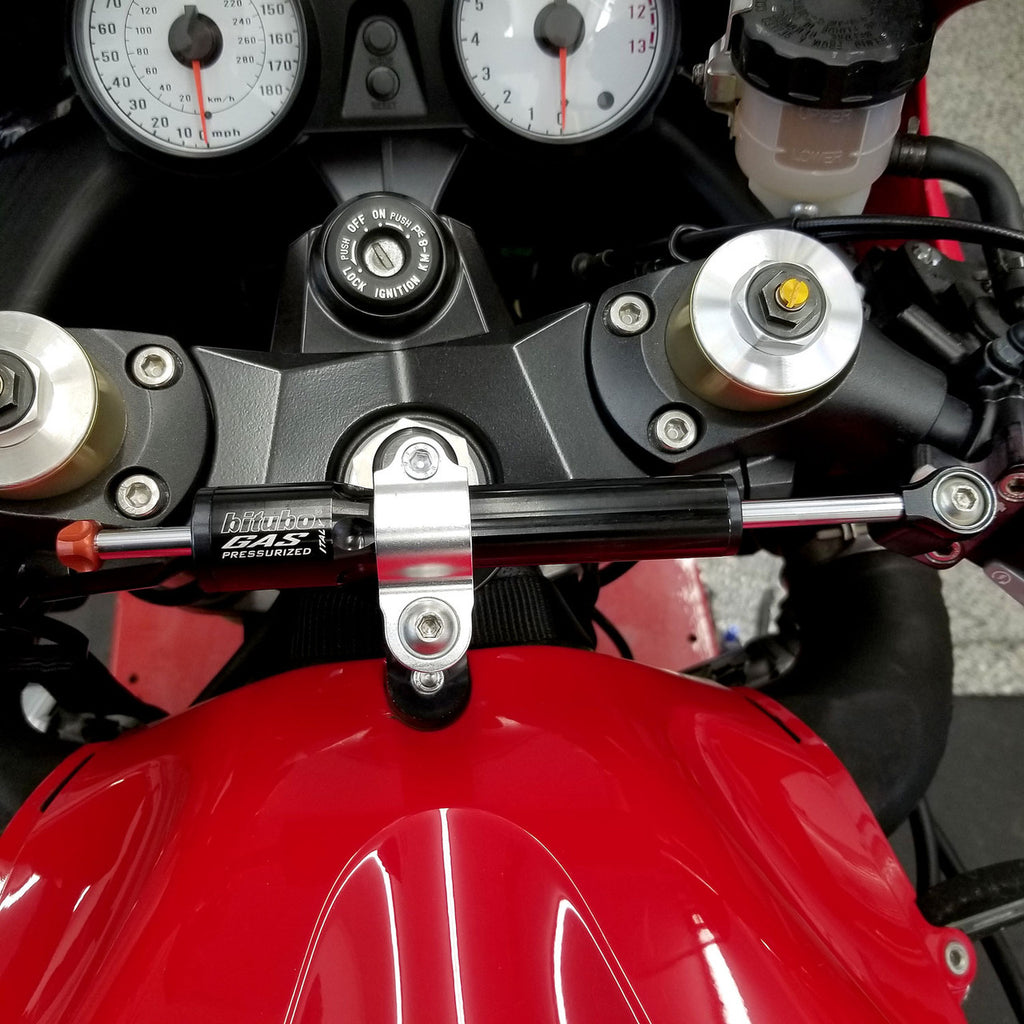 Brock's Performance Bitubo Adjustable Steering Damper Kit (Black) ZX-14/R (06-25)