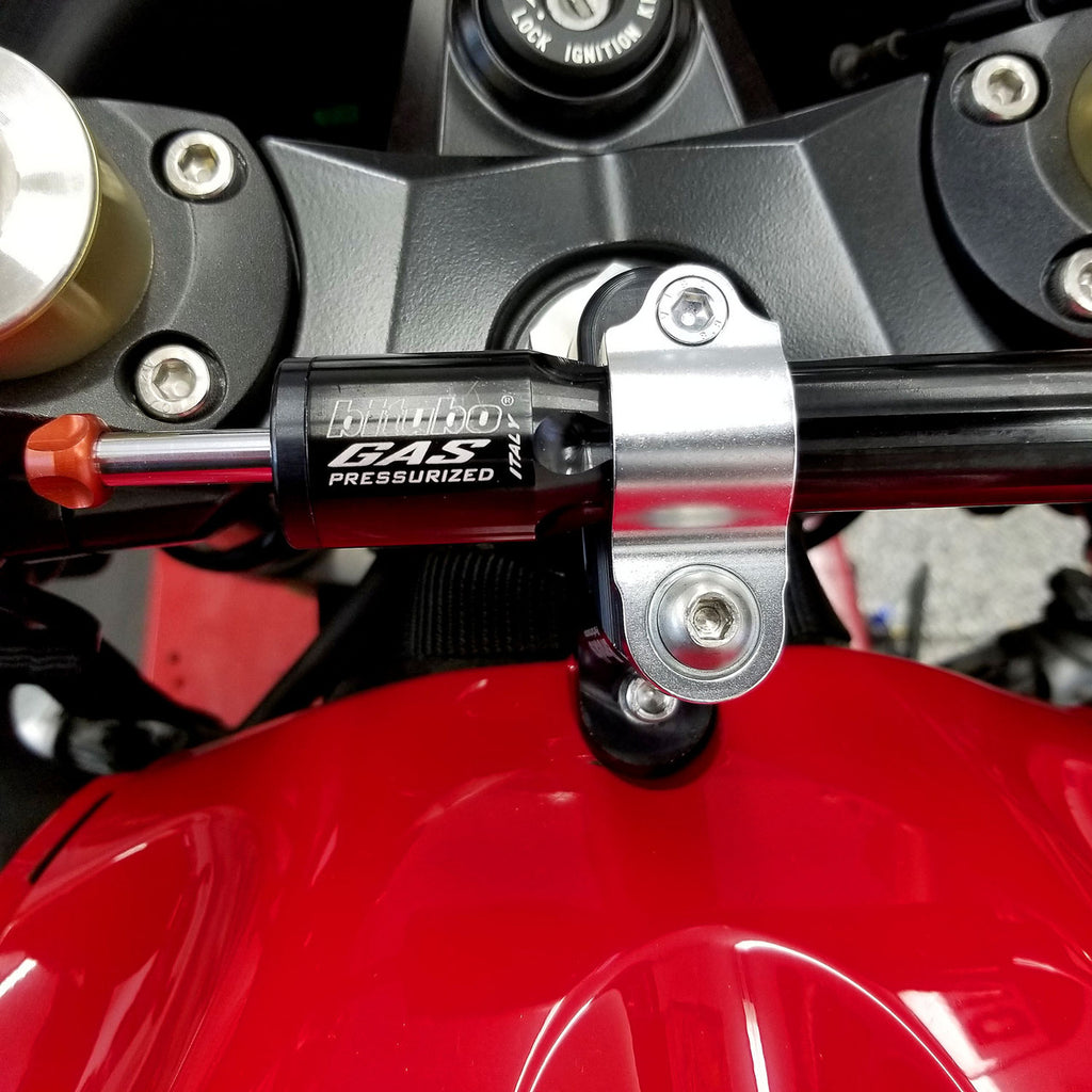 Brock's Performance Bitubo Adjustable Steering Damper Kit (Black) ZX-14/R (06-25)