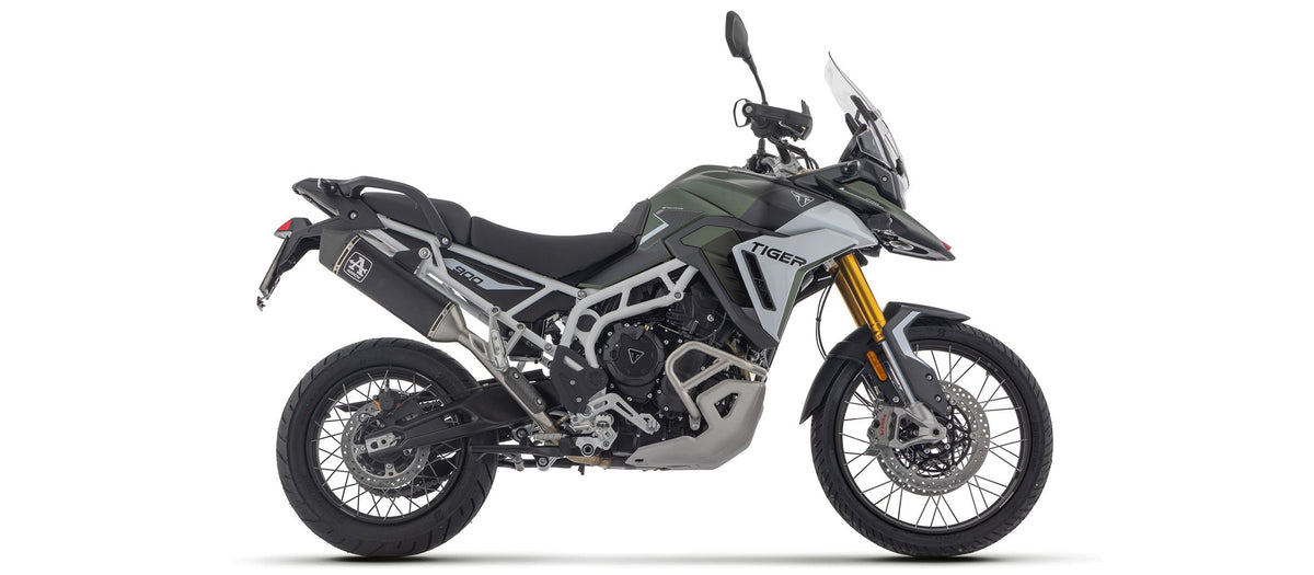 Arrow Veloce Aluminium "Dark" Slip On - Triumph Tiger 900/Tiger 900 GT