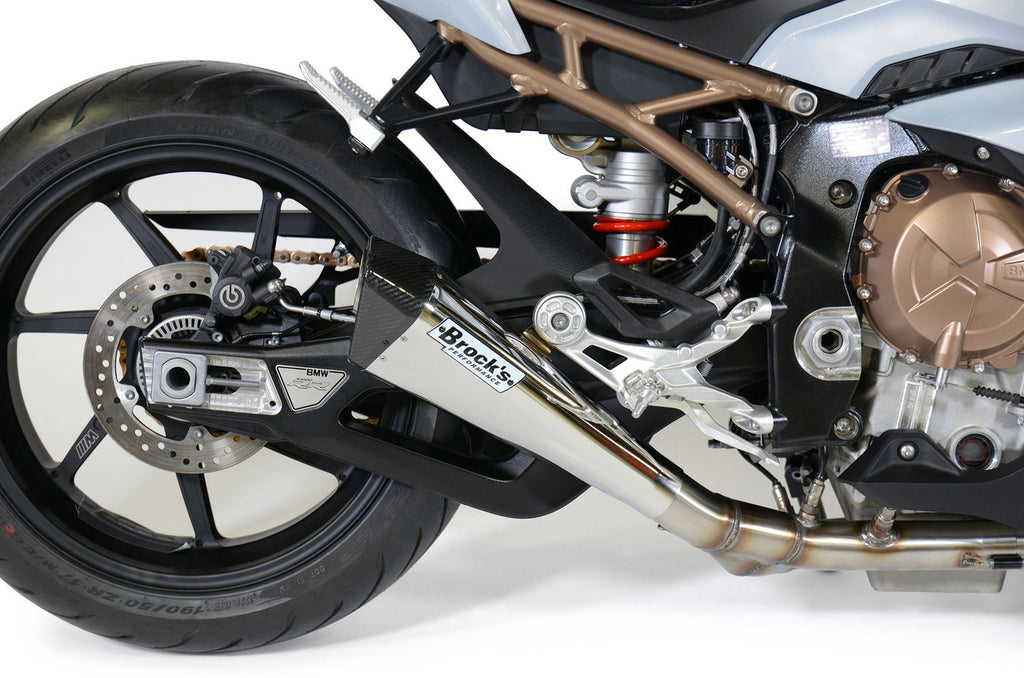 Brock's Performance Penta-Carbon Full System 15" Muffler (Polished) S1000RR (20-26)