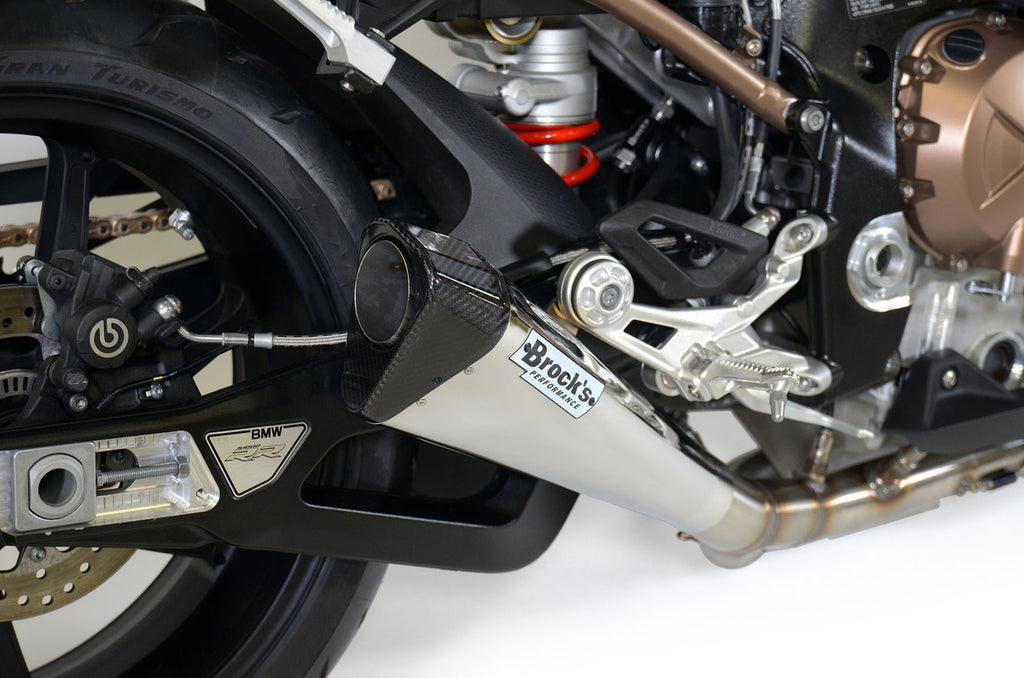 Brock's Performance Penta-Carbon Full System 15" Muffler (Polished) S1000RR (20-26)