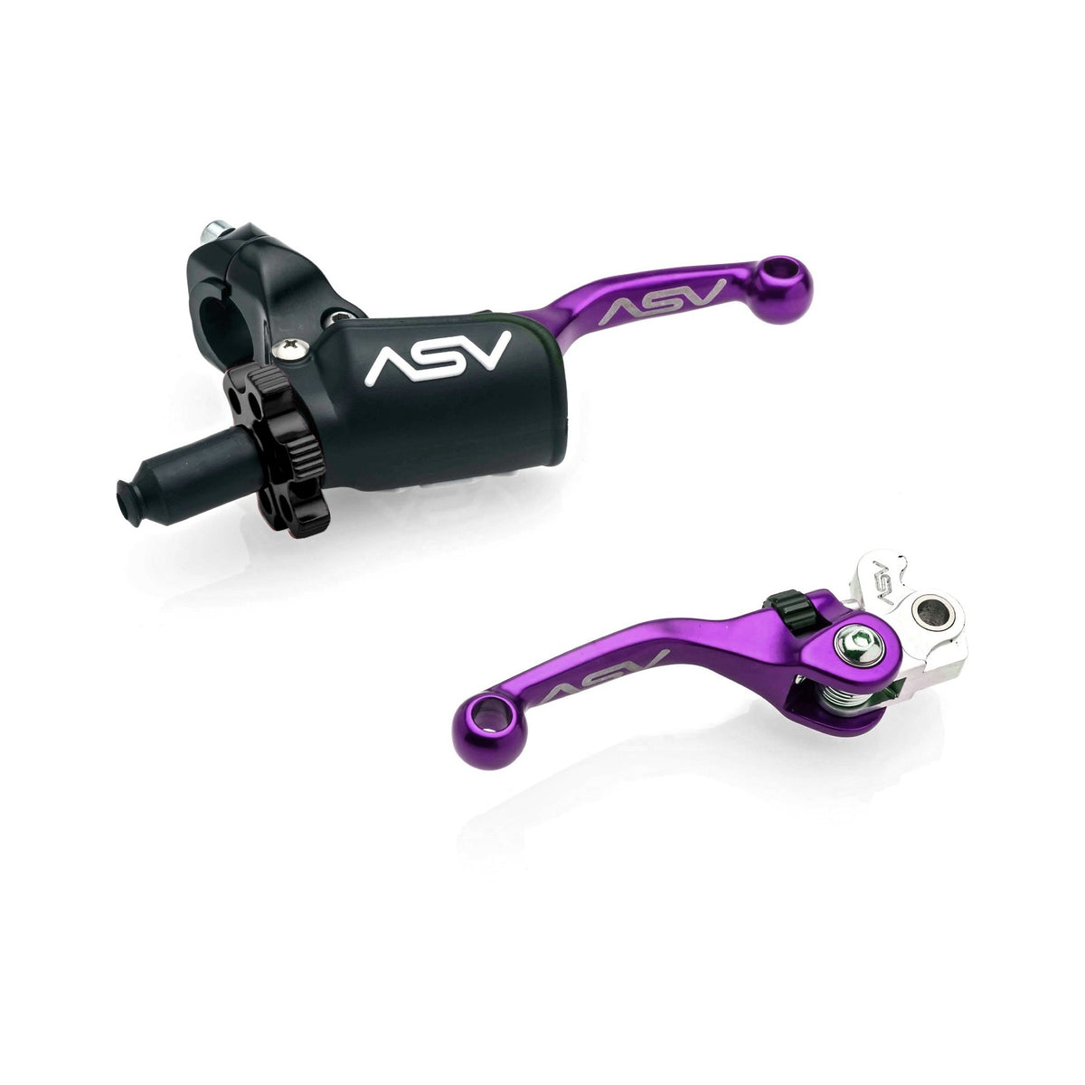 ASV F4 PRO ATV Clutch and Brake Lever Pair Pack w/ Hot Start Perch # BCF4A206PHC