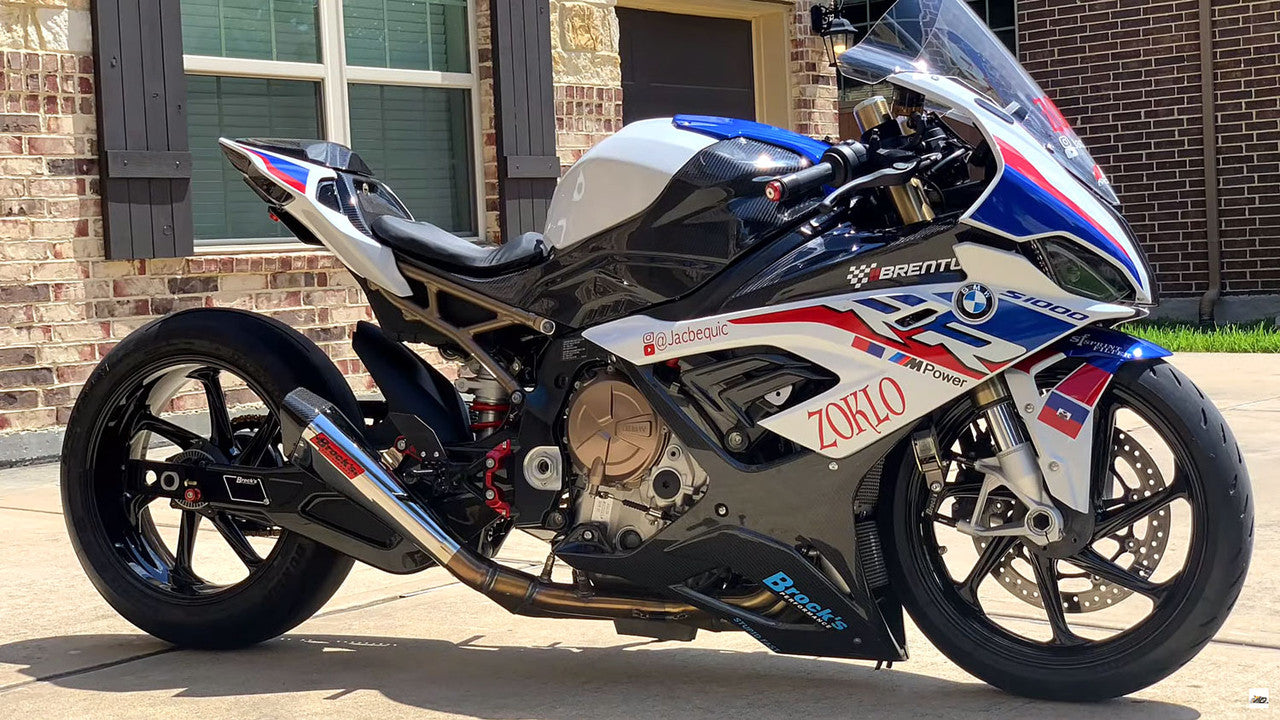 Brock's Performance Penta-Carbon Full System 15" Muffler (Polished) S1000RR (20-26)