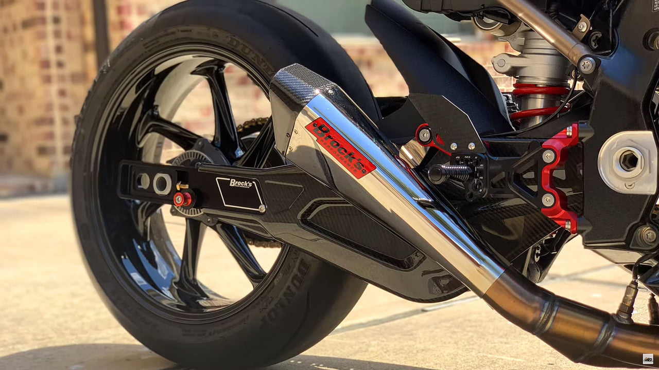 Brock's Performance Penta-Carbon Full System 15" Muffler (Polished) S1000RR (20-26)