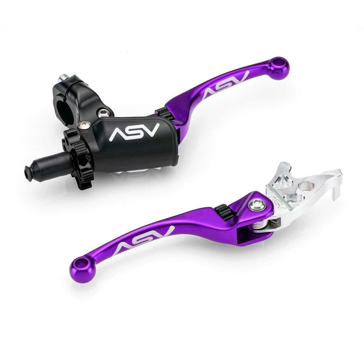 ASV F4 PRO ATV Clutch and Brake Lever Pair Pack w/ Perch (For Yamaha) # BCF4A306YPX