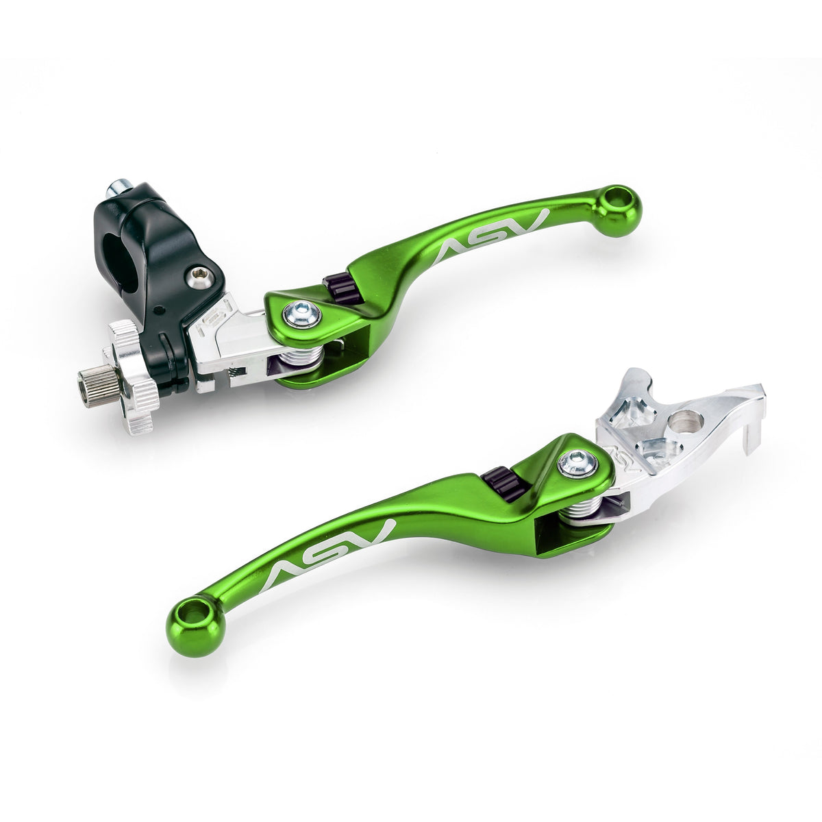ASV F4 Series ATV Clutch and Brake Lever Pair Pack w/ Hot Start Perch # BCF4A206SHC