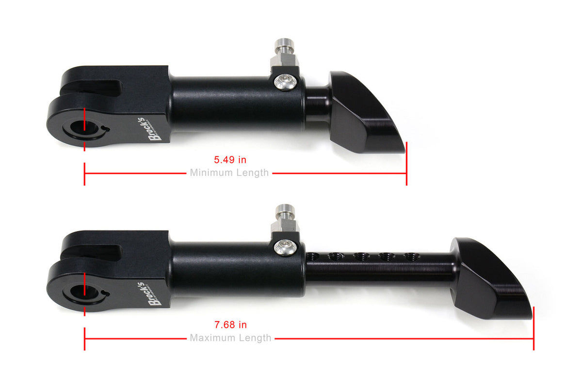 Brock's Performance Billet Adjustable BrockSTAND Black Track Style Honda Grom (17-26) and Monkey (19-25)