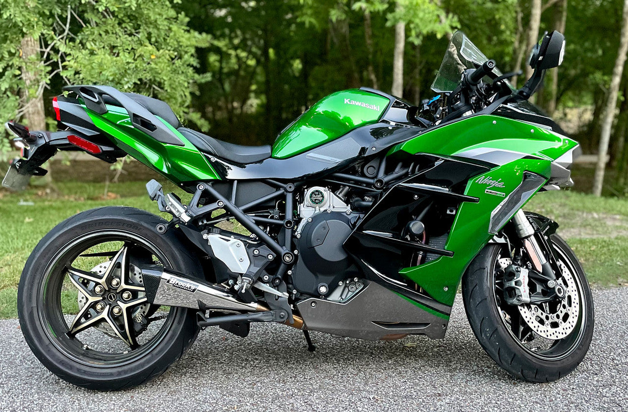 Brock's Performance Penta-Carbon Full System 15" Muffler (Polished) Ninja H2 SX / SE / SE+ (18-26)