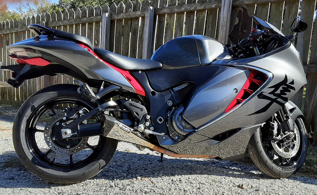 Brock's Performance Penta-Carbon Full System 15" Muffler Suzuki Hayabusa (22-26) Polished