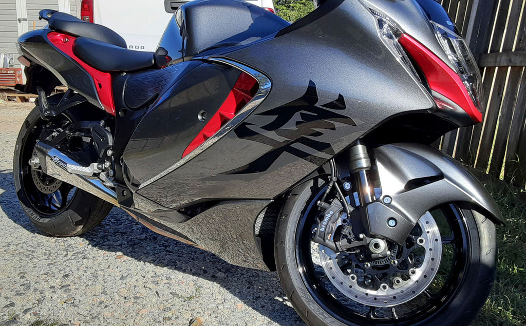 Brock's Performance Penta-Carbon Full System 15" Muffler Suzuki Hayabusa (22-26) Polished