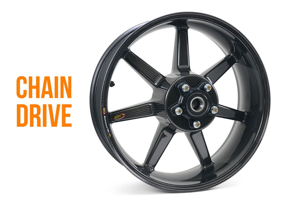 Brock's Performance BST Chain Drive 7 TEK 17 x 6.0 Rear Wheel - Bagger Racing League Approved