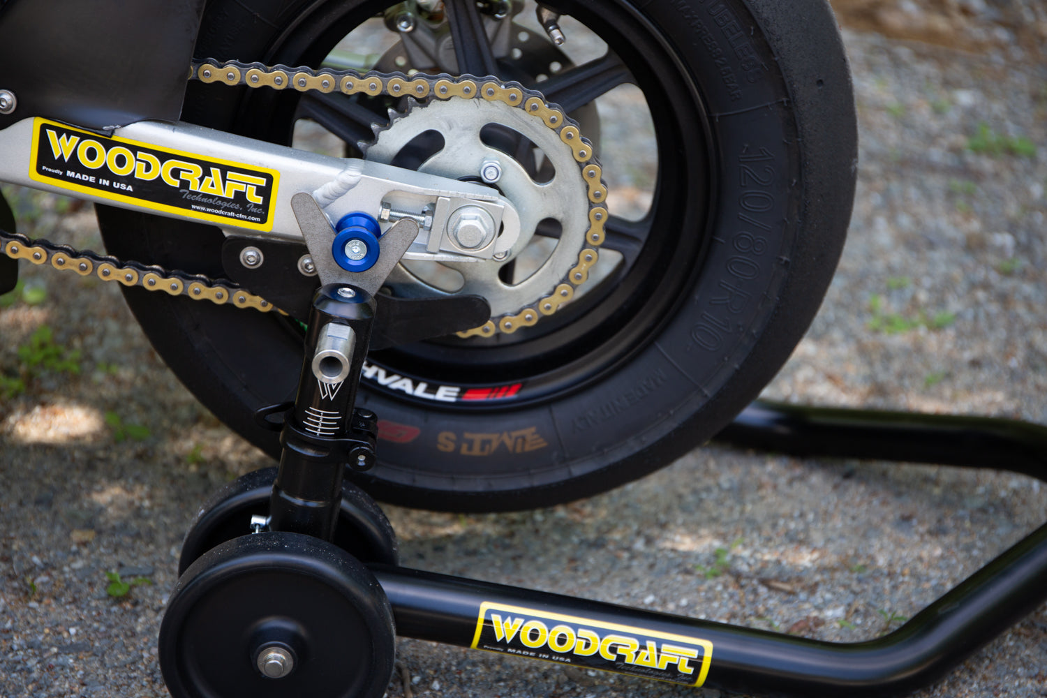 Woodcraft Ohvale Rear Adjustable Spool Stand — 12" Tire