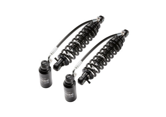 Brock's Performance 12in Bitubo WMM Twin Remote Rear Shock Set Black - Harley-Davidson Baggers Tour-Pak Equipped (See Fitment List)