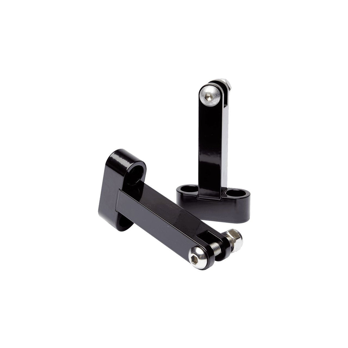 Brock's Performance Mounting Brackets for Passenger Floorboard Black Touring Models (93-22)