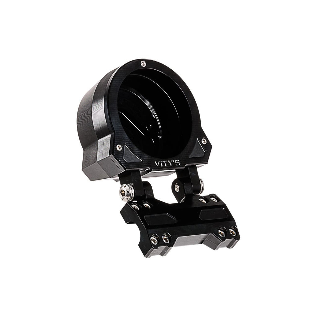 Brock's Performance Adjustable Gauge Housing Black Low Rider S (22-23), Dyna (See Fitment)
