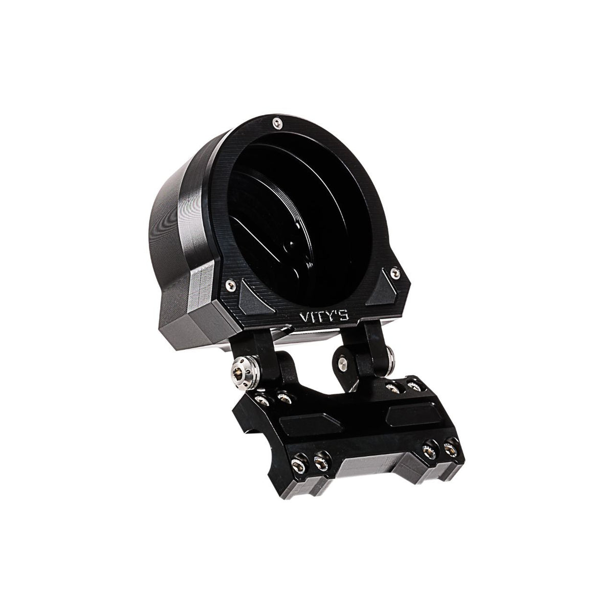 Brock's Performance Adjustable Gauge Housing Black Low Rider S (22-23), Dyna (See Fitment)