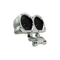 Brock's Performance Adjustable Billet Dual Gauge Housing Silver Road Glide (15-24)