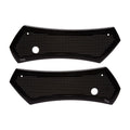 Brock's Performance Diamond Saddlebag Latch Covers Black Touring Models (93-13)