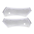 Brock's Performance Diamond Saddlebag Latch Covers Chrome Touring Models (93-13)