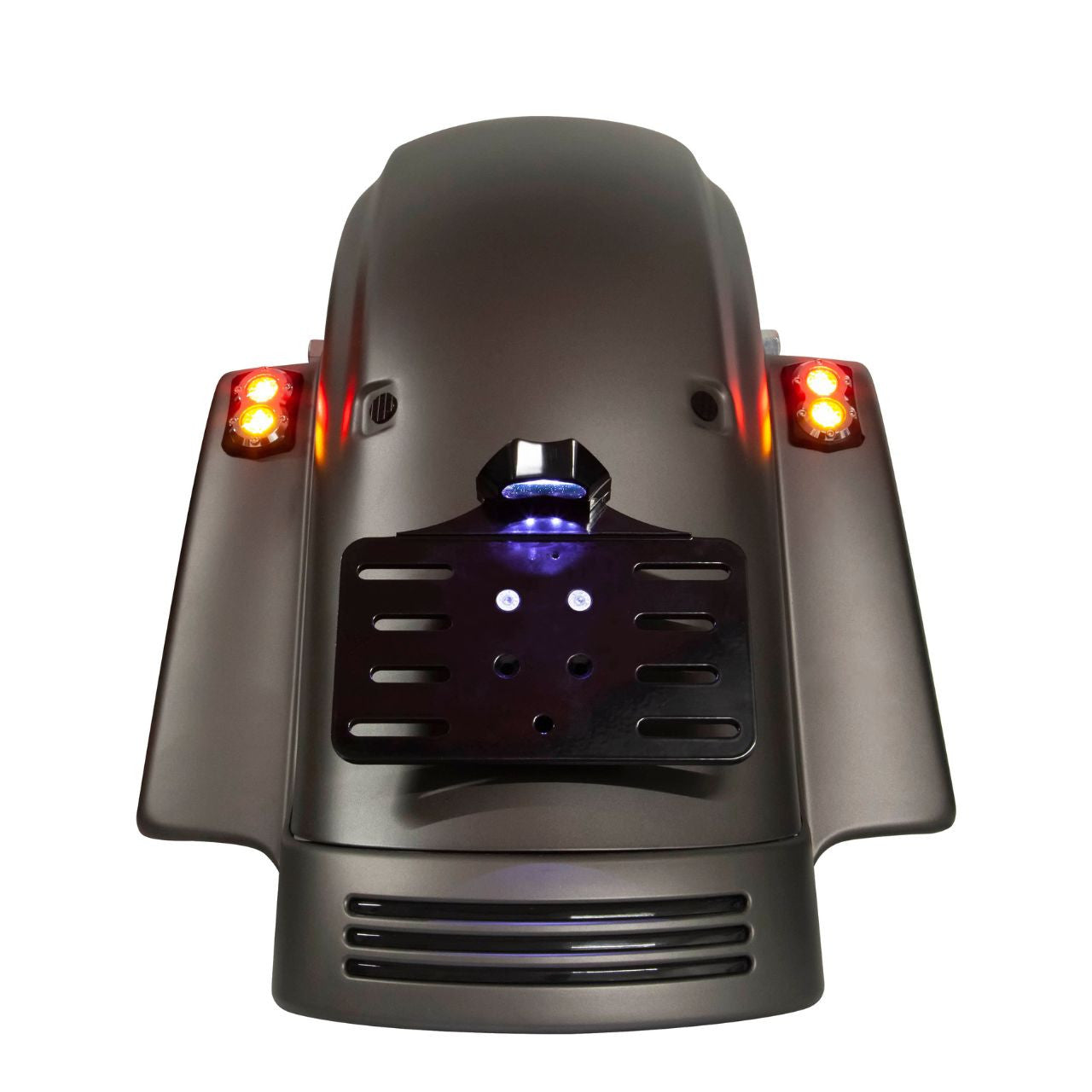Brock's Performance Taillight Black W/Plate Frame Touring (14-23)