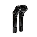 Brock's Performance Adjustable 8in Riser Black for 1in Bar Clamp with Digital Gauge Housing (See Fitment)