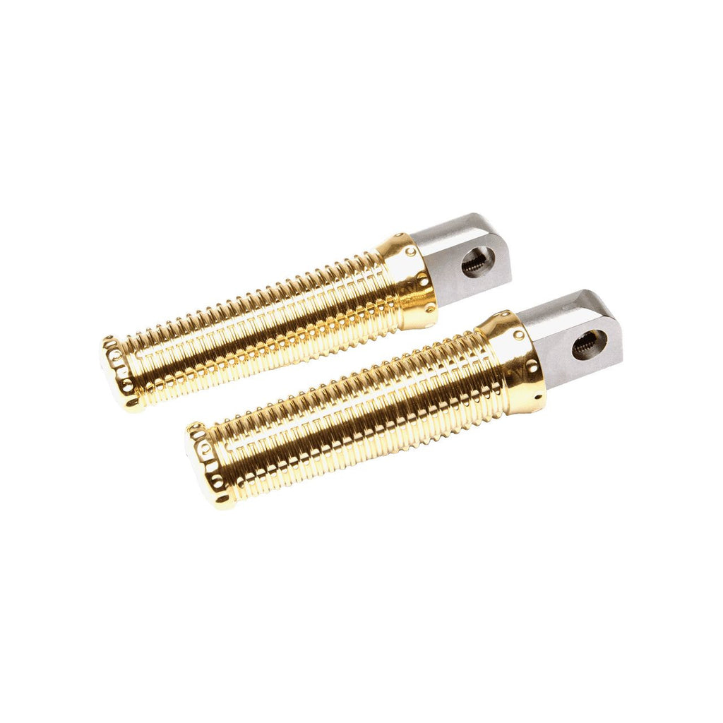 Brock's Performance Sharif Passenger Foot Pegs Brass Softail (18-24)