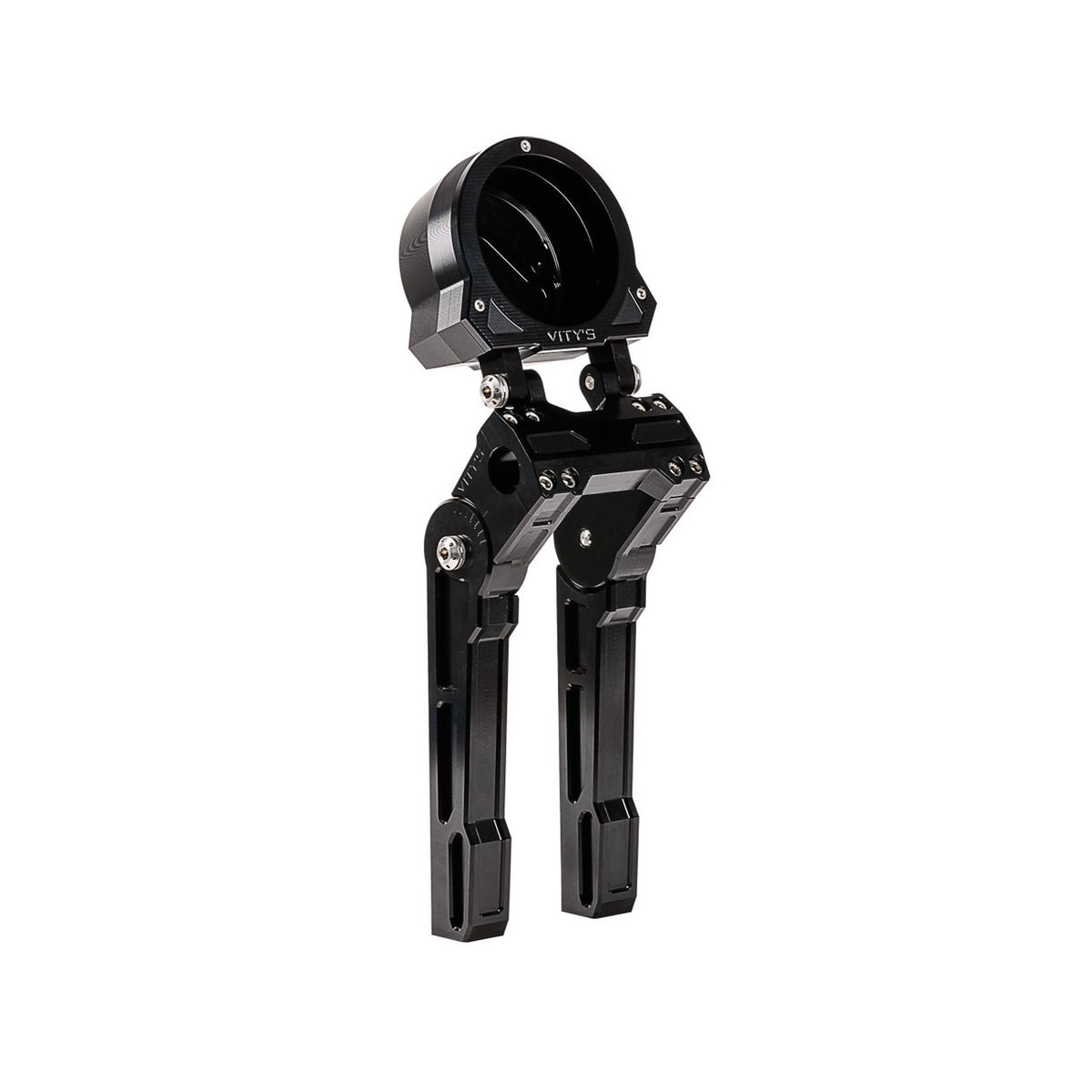 Brock's Performance Adjustable Gauge Housing Black Low Rider S (22-23), Dyna (See Fitment)