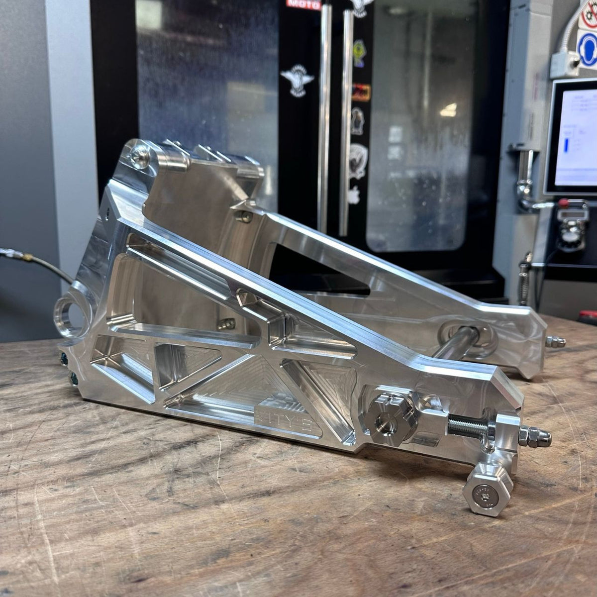 Brock's Performance Vity's Performance Swingarm Natural M8 Softail (18-26)