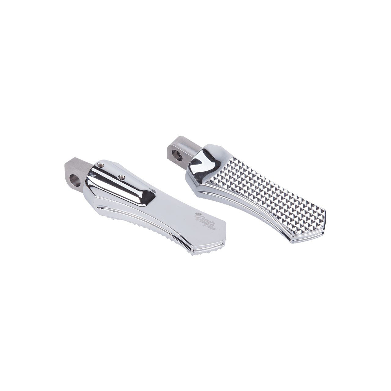 Brock's Performance Diamond Driver Foot Pegs Chrome Softail (18-24)
